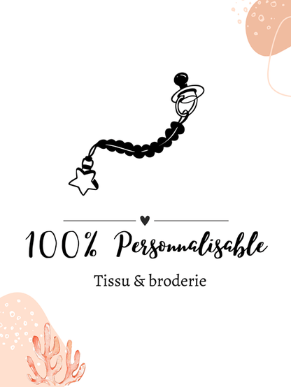 Attache tétine ficelle