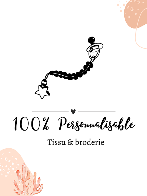 Attache tétine ficelle