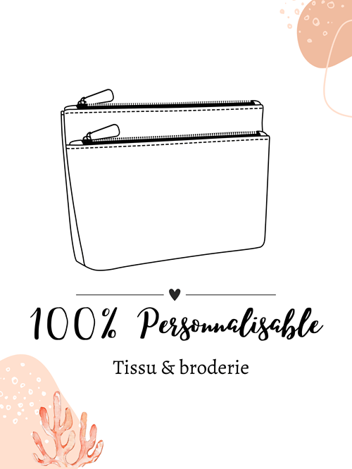 Trousse de toilette matelassée à personnaliser