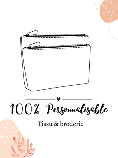 Trousse de toilette matelassée à personnaliser