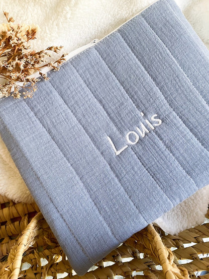 Trousse de toilette matelassée à personnaliser