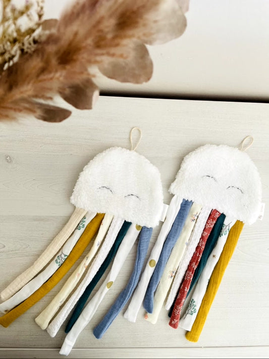 Doudou Méduse attache tétine
